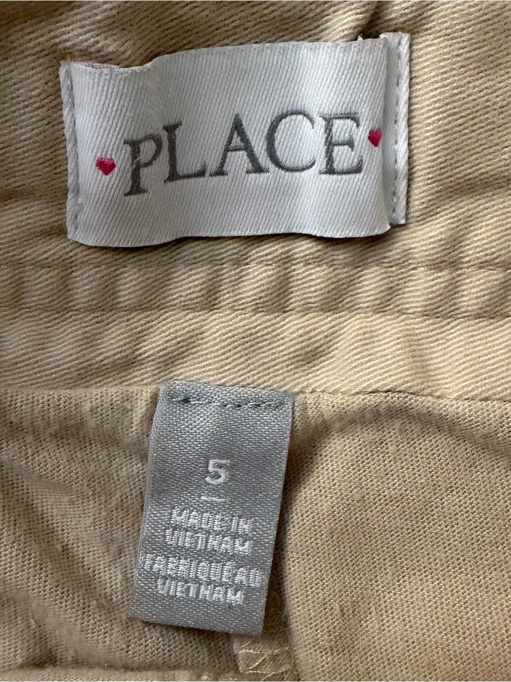 The Children's Place Beige Pleated Skort, Size 5